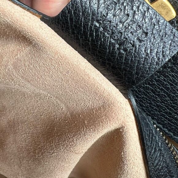 Gucci Totem Large Back Black Butterfly Bijou Hand Shoulder Leather Bag - Picture 11 of 15